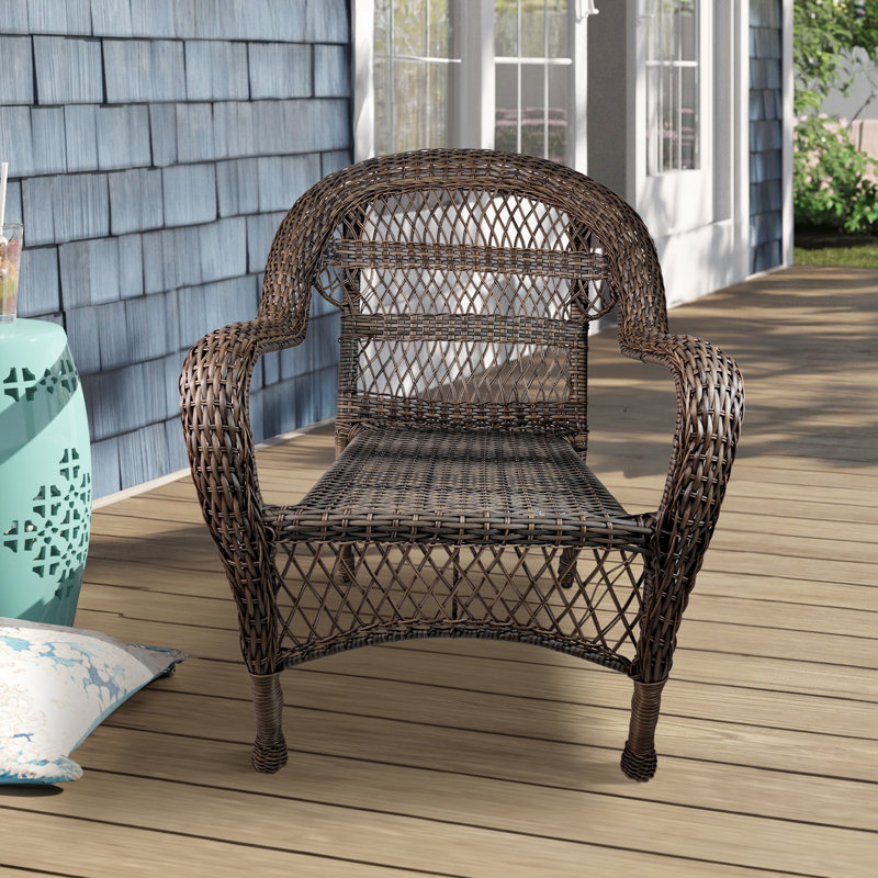Alcott Hill® Patio Wicker Chair Wayfair